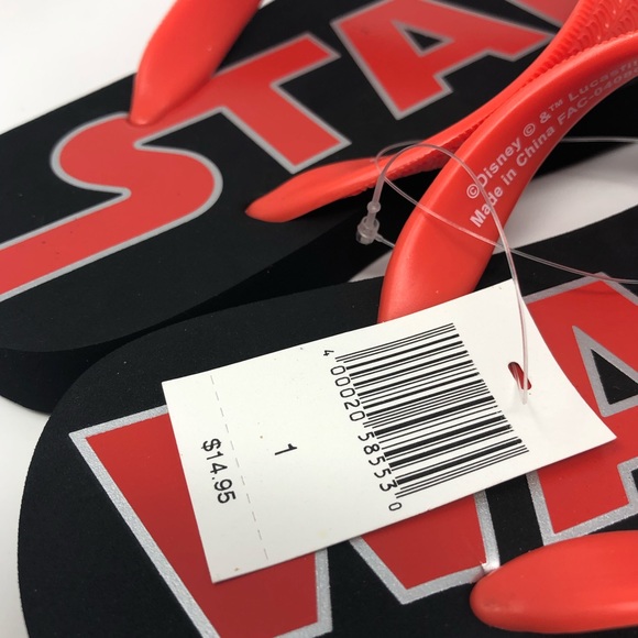 Disney Children Star Wars Flip Flaps Sz 1 - Picture 4 of 8